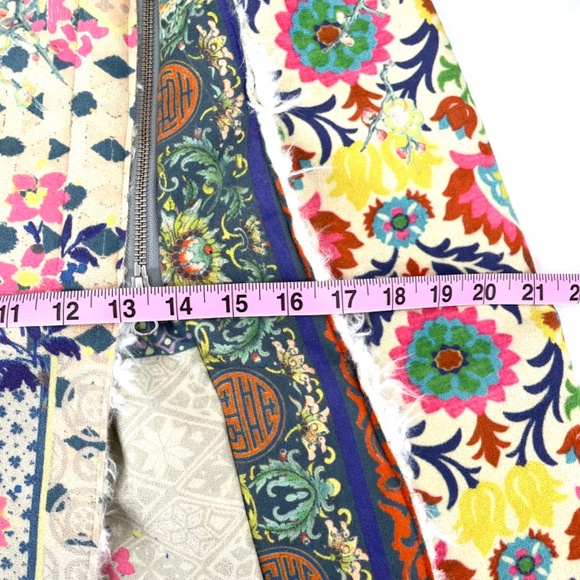 NWT Johnny Was Biya Multicolor Floral Drammen Suede Mid-Length Coat - Picture 10 of 14